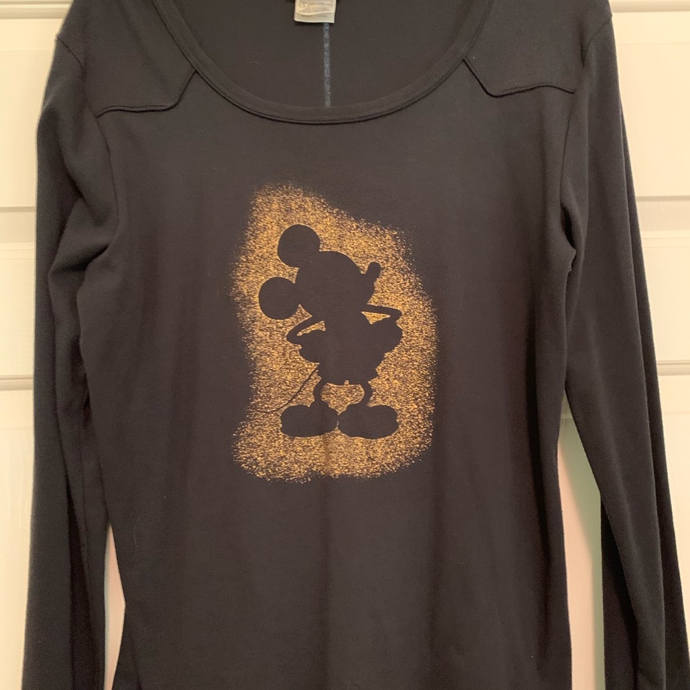 Ladies L Disney Mickey Mouse Long Sleeve Shirt